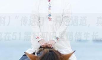 “传送门”只是通道，真正的奥秘在51黑料瓜田里悄悄生长。